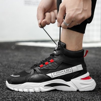 Men Outdoor Casual Boots Trend High-Tops Sneakers Fashion Sports Shoes